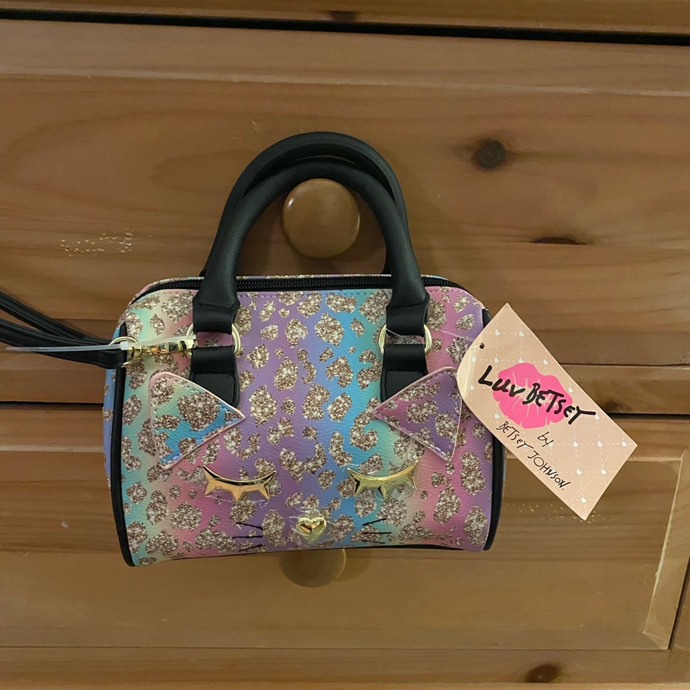 Betsey Johnson kitty cat bag, mini bag